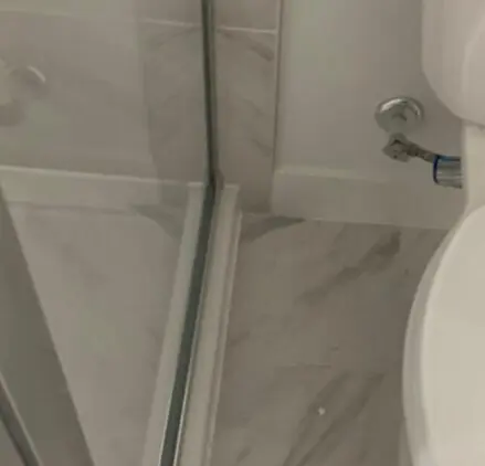 Tile chip after repair